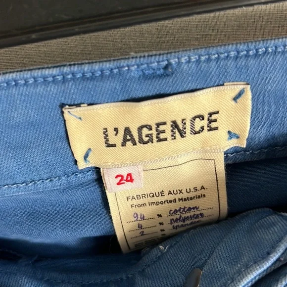 NEW L’AGENCE Margarite high Rise women blue jeans size 24